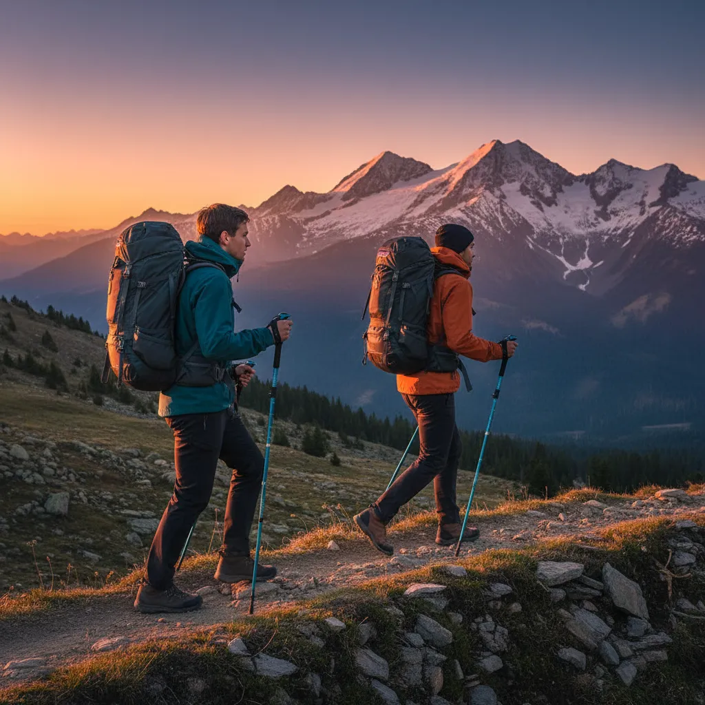CABIN FLUX travellers in the Canadian alpine